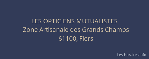 LES OPTICIENS MUTUALISTES