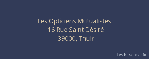 Les Opticiens Mutualistes
