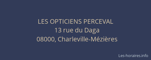 LES OPTICIENS PERCEVAL