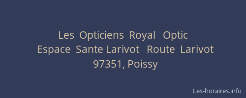 Les  Opticiens  Royal   Optic