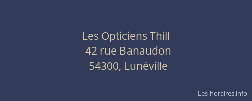Les Opticiens Thill