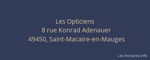 Les Opticiens