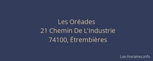 Les Or&eacute;ades