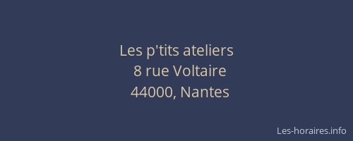 Les p'tits ateliers