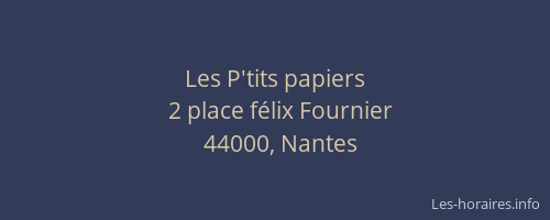 Les P'tits papiers