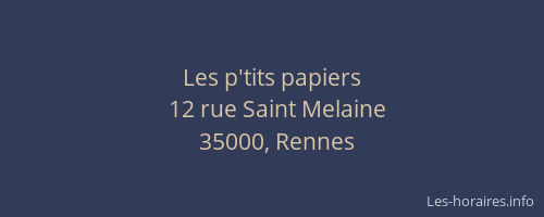Les p'tits papiers