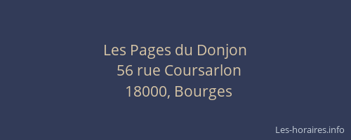 Les Pages du Donjon