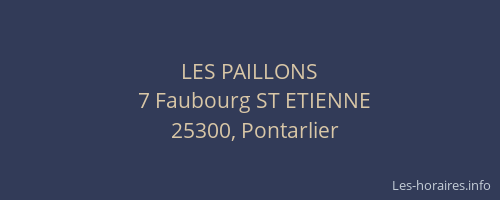 LES PAILLONS