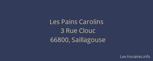 Les Pains Carolins