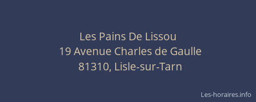 Les Pains De Lissou