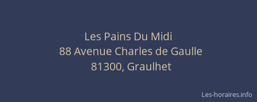 Les Pains Du Midi