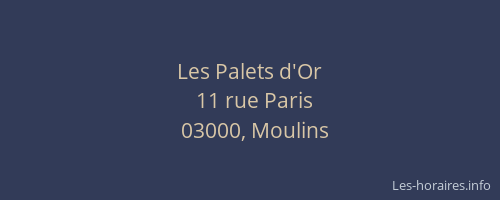 Les Palets d'Or