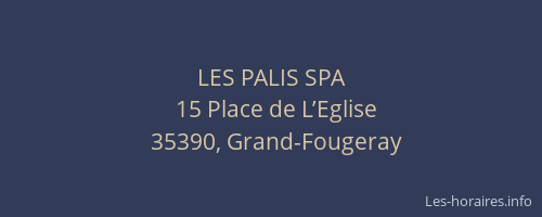 LES PALIS SPA