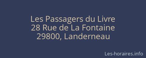 Les Passagers du Livre