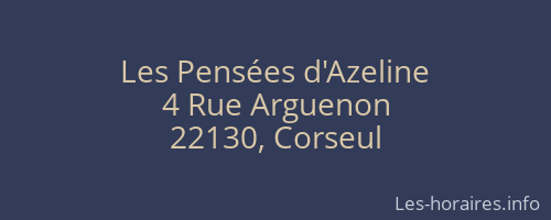 Les Pensées d'Azeline