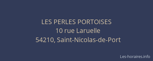 LES PERLES PORTOISES