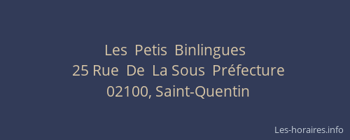 Les  Petis  Binlingues