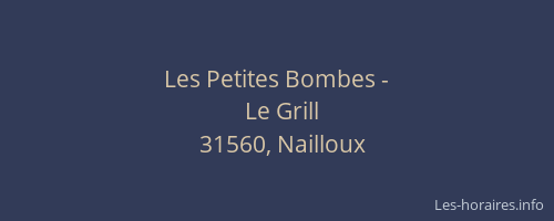 Les Petites Bombes -