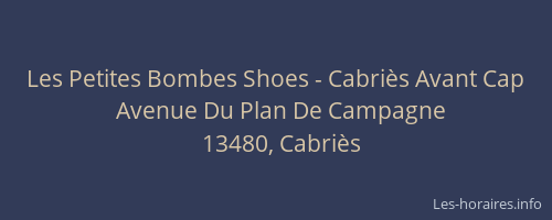 Les Petites Bombes Shoes - Cabriès Avant Cap