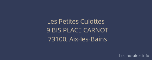 Les Petites Culottes