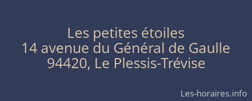 Les petites étoiles