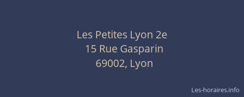 Les Petites Lyon 2e