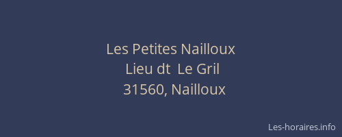 Les Petites Nailloux