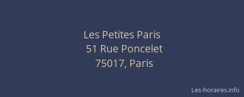 Les Petites Paris