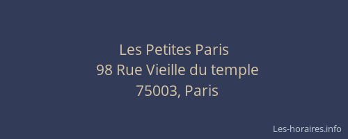 Les Petites Paris