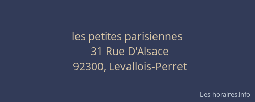 les petites parisiennes