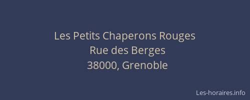 Les Petits Chaperons Rouges