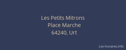 Les Petits Mitrons