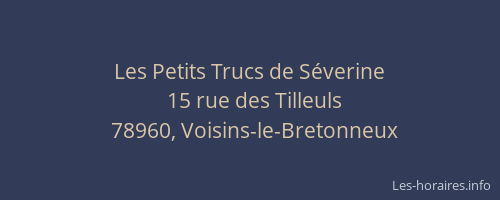 Les Petits Trucs de S&eacute;verine