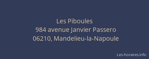Les Piboules