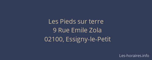 Les Pieds sur terre