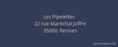 Les Pipelettes