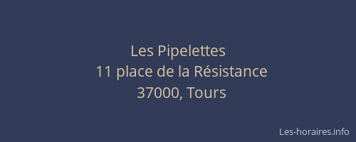 Les Pipelettes