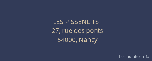 LES PISSENLITS