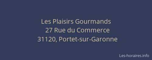 Les Plaisirs Gourmands