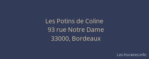 Les Potins de Coline