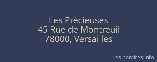 Les Précieuses