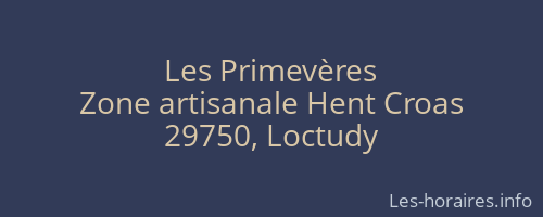 Les Primevères