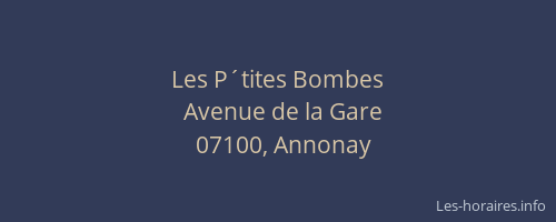 Les P´tites Bombes