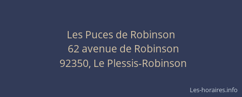 Les Puces de Robinson
