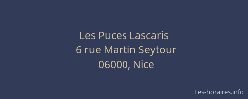 Les Puces Lascaris