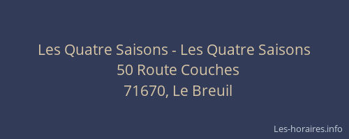 Les Quatre Saisons - Les Quatre Saisons