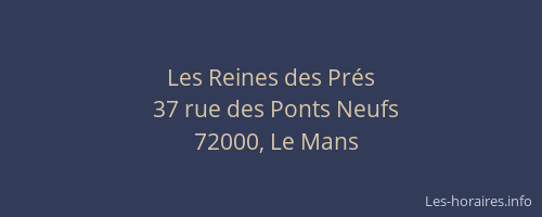 Les Reines des Prés