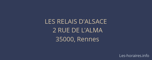 LES RELAIS D'ALSACE