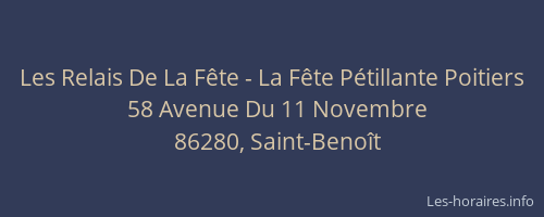 Les Relais De La Fête - La Fête Pétillante Poitiers
