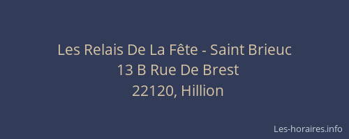 Les Relais De La Fête - Saint Brieuc